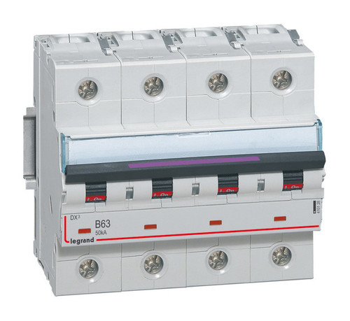 Автоматический выключатель Legrand DX³ 4P 63А (B) 50кА